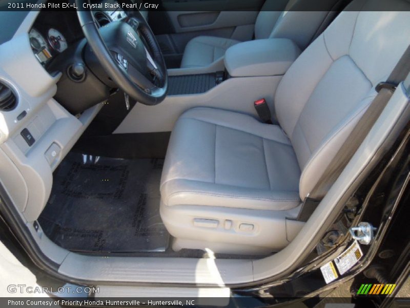 Crystal Black Pearl / Gray 2011 Honda Pilot EX-L