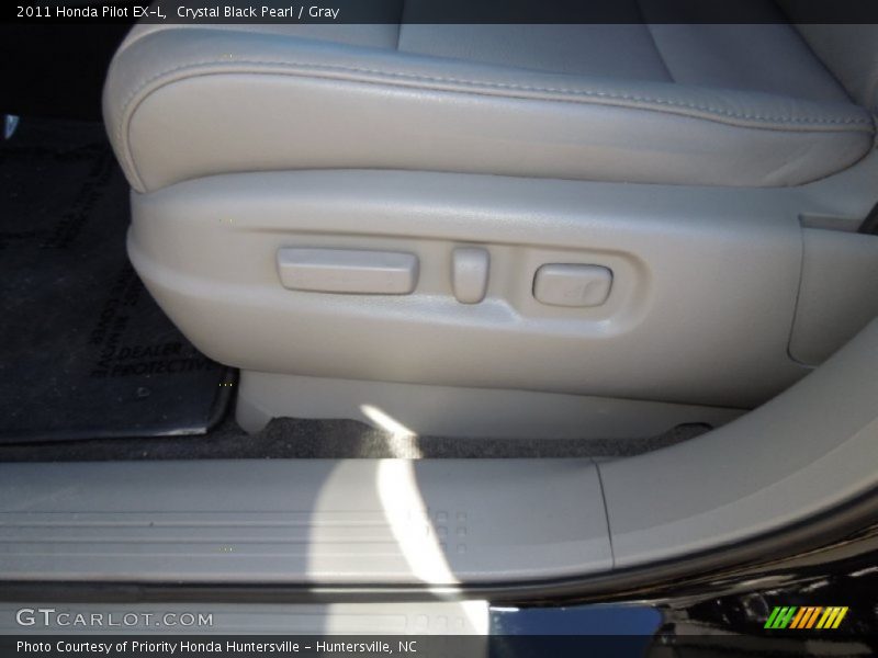 Crystal Black Pearl / Gray 2011 Honda Pilot EX-L