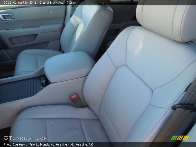 Crystal Black Pearl / Gray 2011 Honda Pilot EX-L