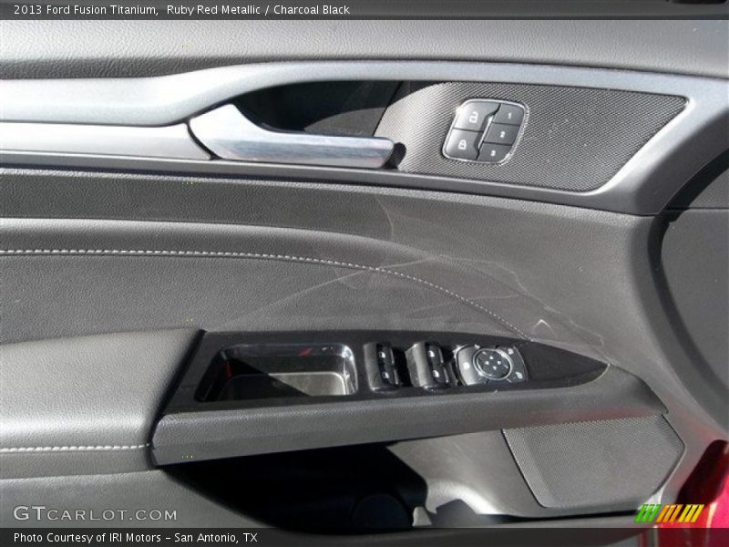 Ruby Red Metallic / Charcoal Black 2013 Ford Fusion Titanium