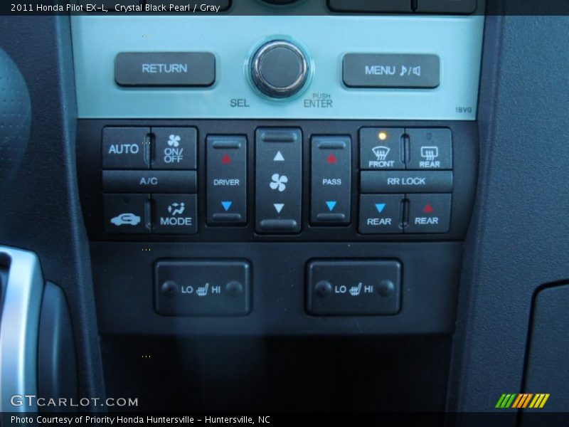 Crystal Black Pearl / Gray 2011 Honda Pilot EX-L