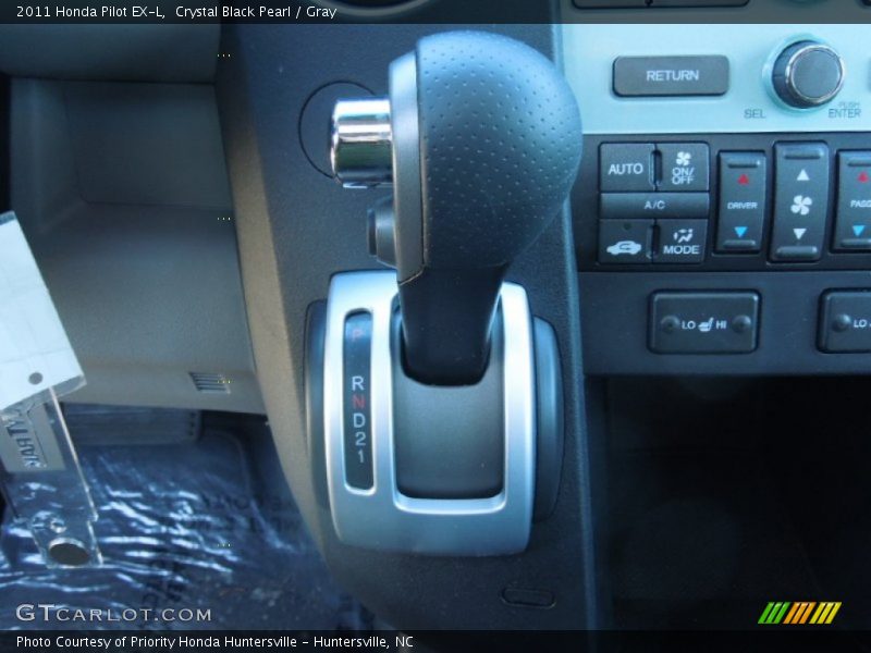 Crystal Black Pearl / Gray 2011 Honda Pilot EX-L