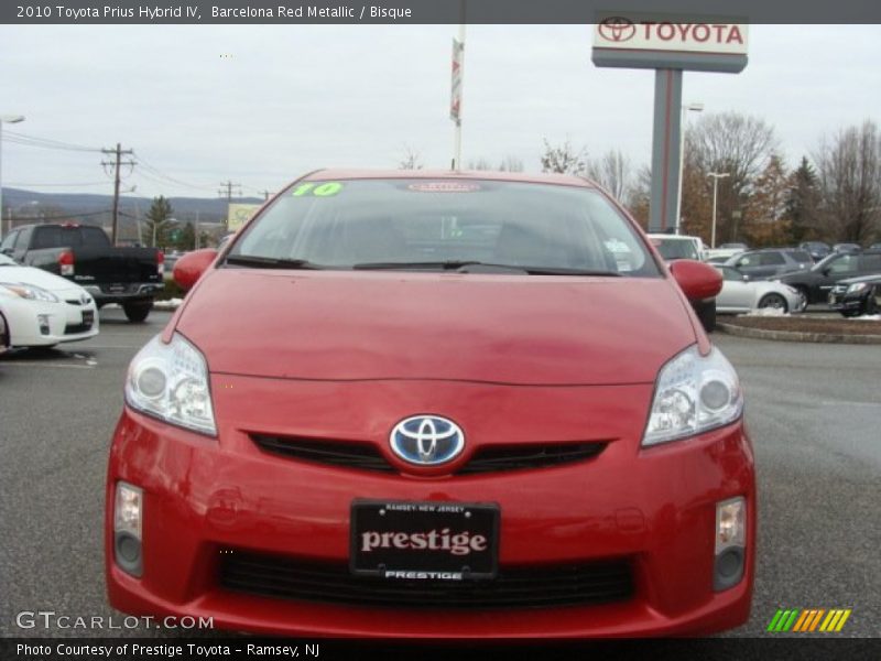 Barcelona Red Metallic / Bisque 2010 Toyota Prius Hybrid IV