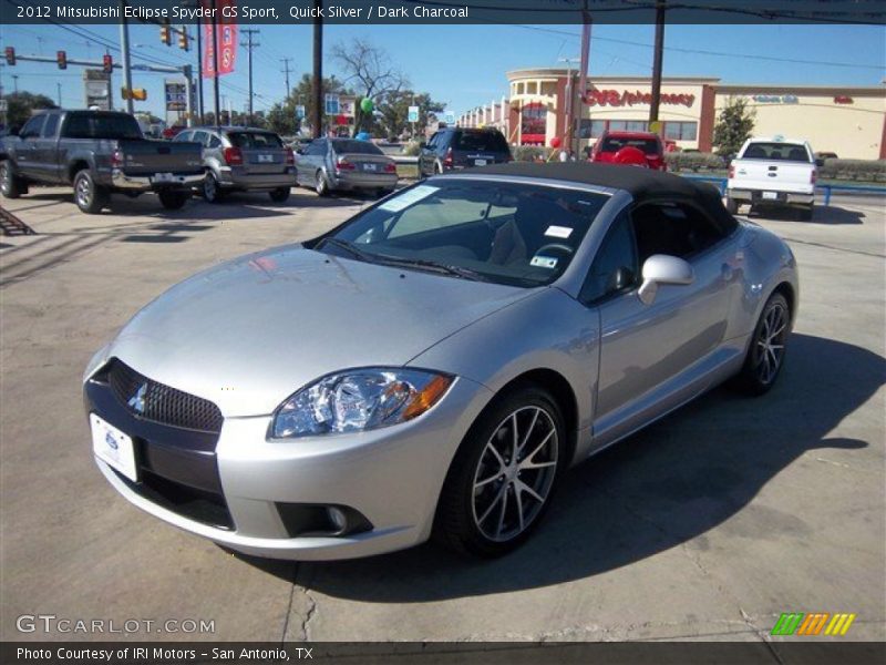 Quick Silver / Dark Charcoal 2012 Mitsubishi Eclipse Spyder GS Sport