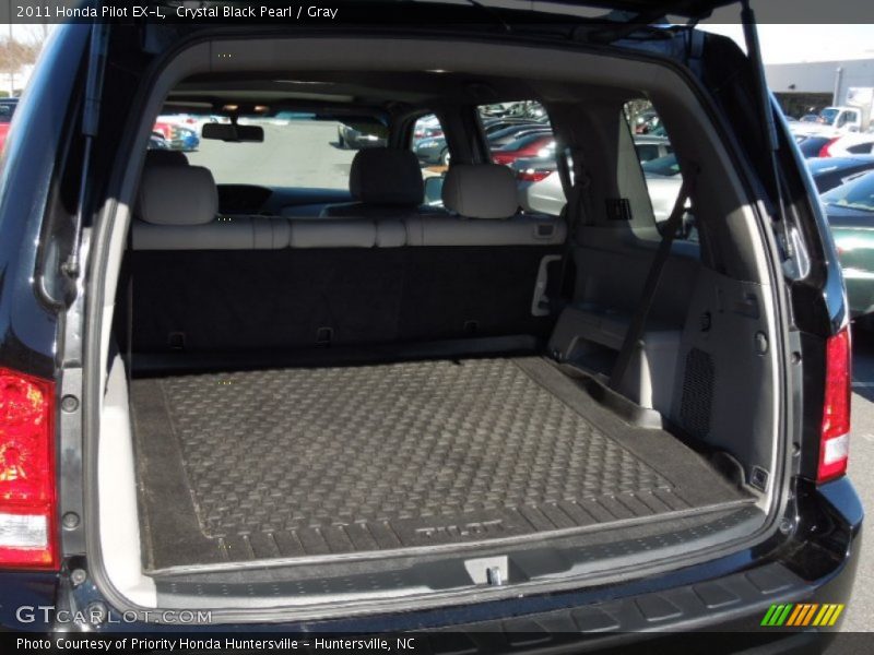Crystal Black Pearl / Gray 2011 Honda Pilot EX-L