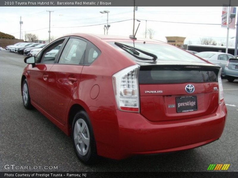 Barcelona Red Metallic / Bisque 2010 Toyota Prius Hybrid IV