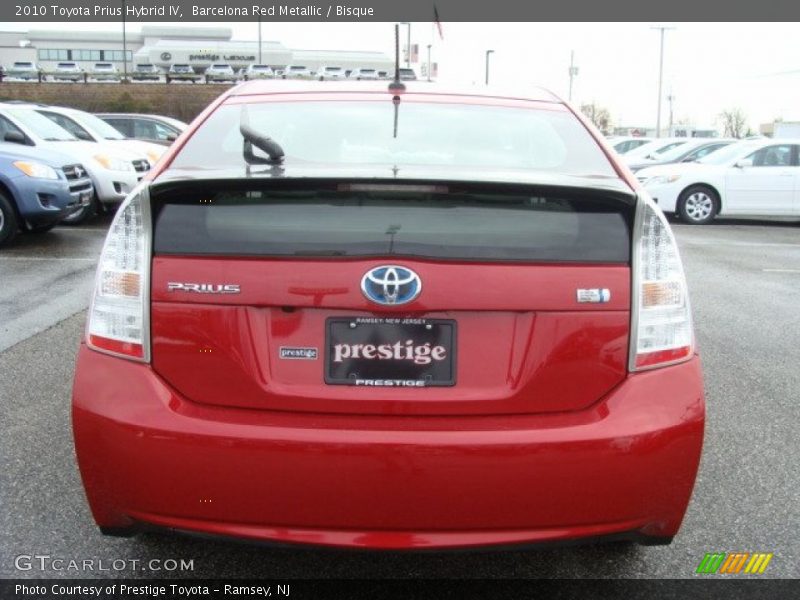 Barcelona Red Metallic / Bisque 2010 Toyota Prius Hybrid IV