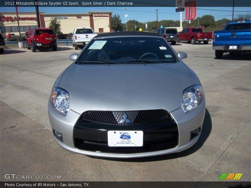 Quick Silver / Dark Charcoal 2012 Mitsubishi Eclipse Spyder GS Sport