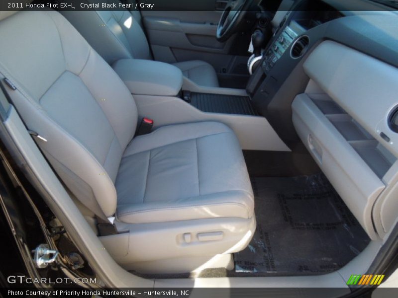 Crystal Black Pearl / Gray 2011 Honda Pilot EX-L