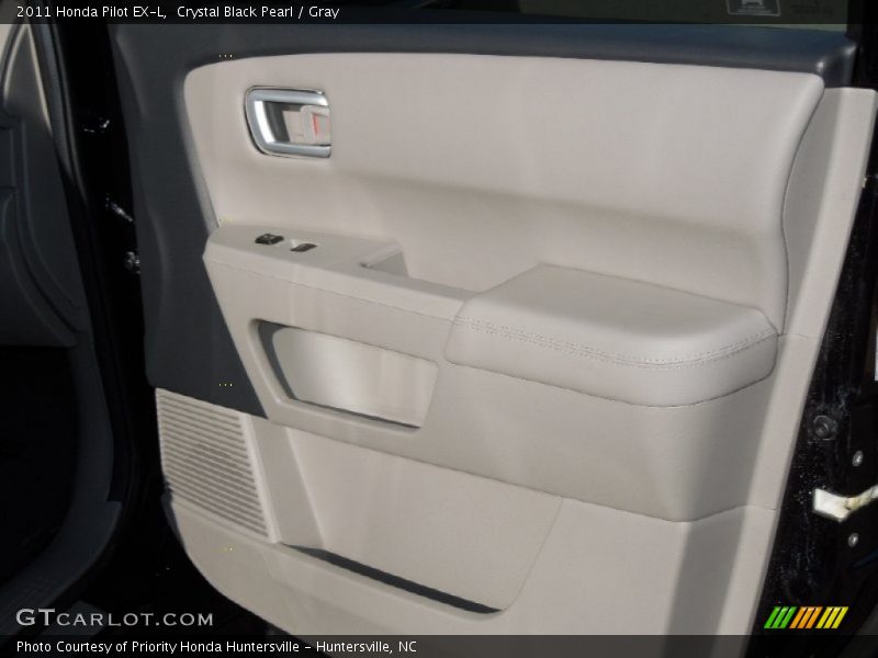 Crystal Black Pearl / Gray 2011 Honda Pilot EX-L