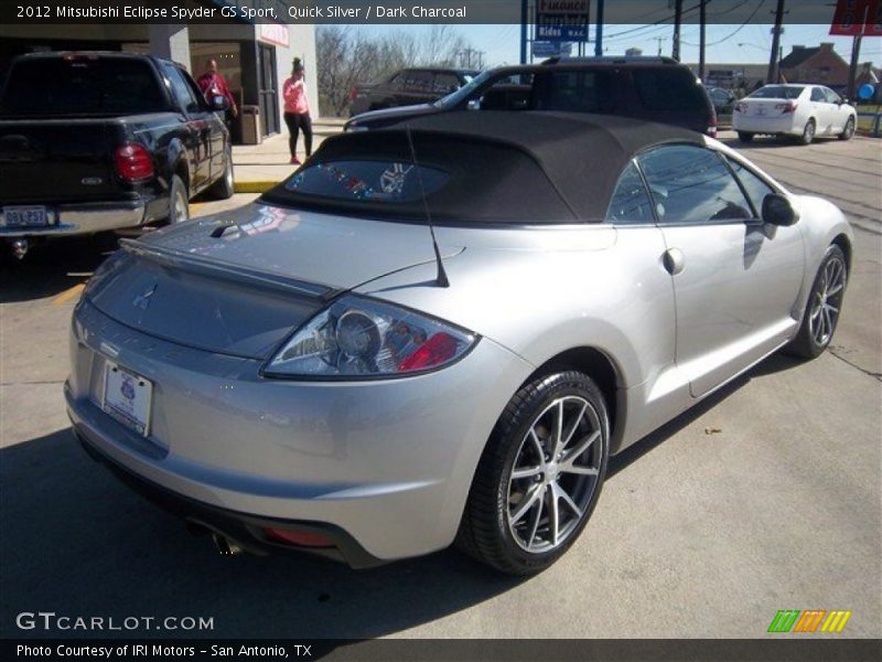 Quick Silver / Dark Charcoal 2012 Mitsubishi Eclipse Spyder GS Sport