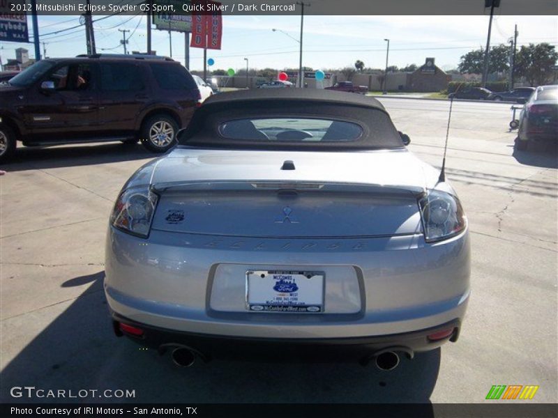 Quick Silver / Dark Charcoal 2012 Mitsubishi Eclipse Spyder GS Sport