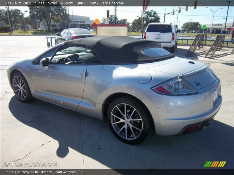 Quick Silver / Dark Charcoal 2012 Mitsubishi Eclipse Spyder GS Sport