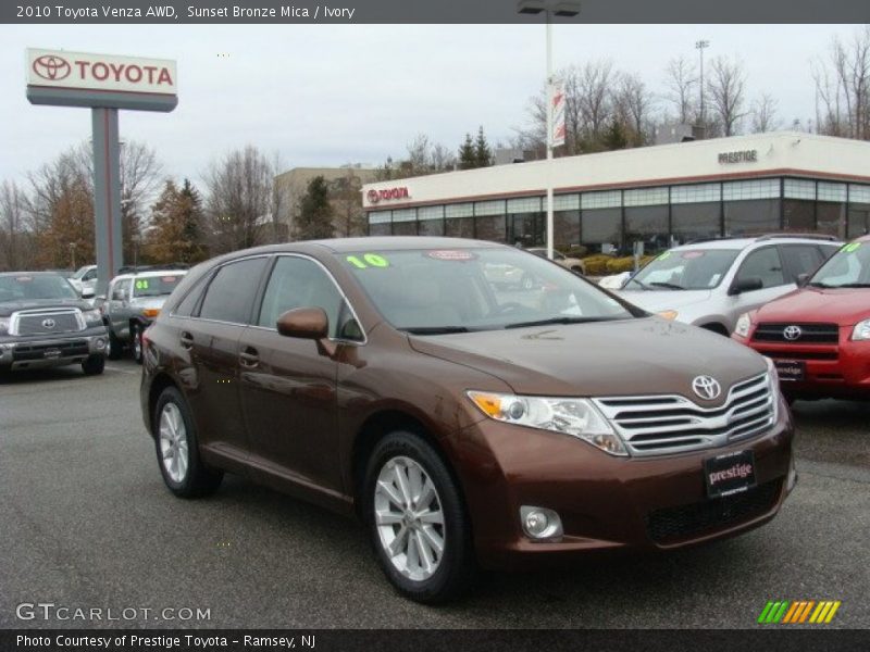 Sunset Bronze Mica / Ivory 2010 Toyota Venza AWD