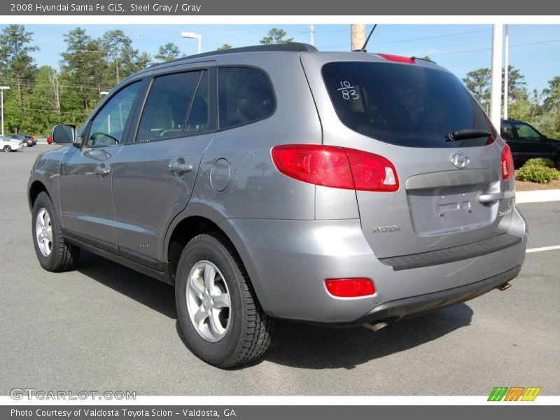 Steel Gray / Gray 2008 Hyundai Santa Fe GLS