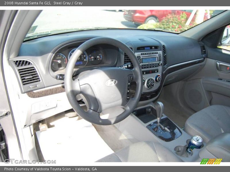 Steel Gray / Gray 2008 Hyundai Santa Fe GLS