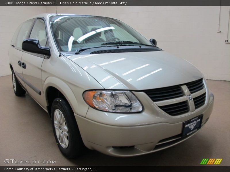 Linen Gold Metallic / Medium Slate Gray 2006 Dodge Grand Caravan SE