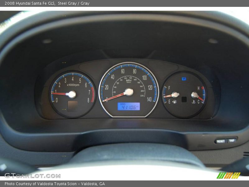 Steel Gray / Gray 2008 Hyundai Santa Fe GLS