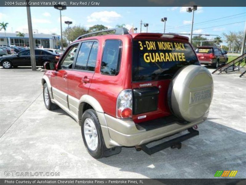 Racy Red / Gray 2004 Suzuki Grand Vitara EX 4WD