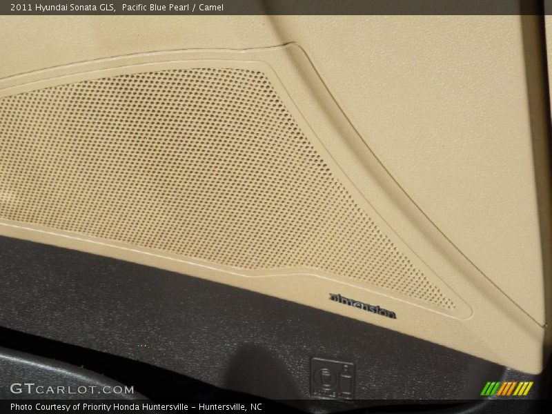 Pacific Blue Pearl / Camel 2011 Hyundai Sonata GLS