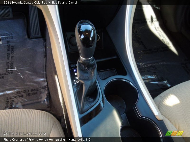 Pacific Blue Pearl / Camel 2011 Hyundai Sonata GLS