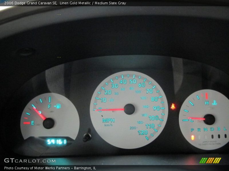 Linen Gold Metallic / Medium Slate Gray 2006 Dodge Grand Caravan SE