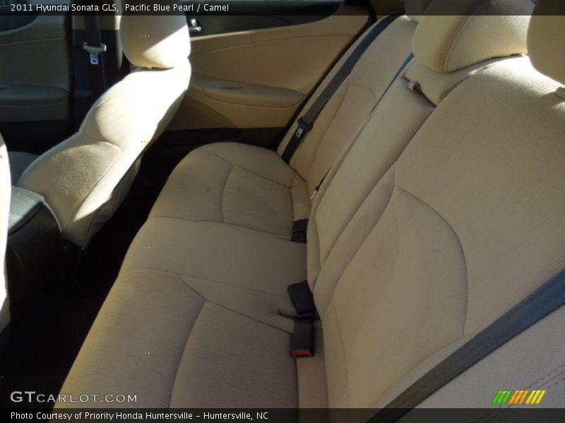 Pacific Blue Pearl / Camel 2011 Hyundai Sonata GLS