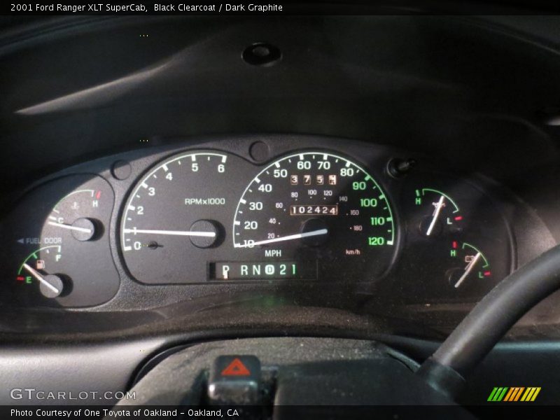 Black Clearcoat / Dark Graphite 2001 Ford Ranger XLT SuperCab