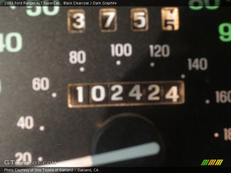 Black Clearcoat / Dark Graphite 2001 Ford Ranger XLT SuperCab