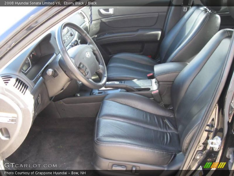 Ebony Black / Black 2008 Hyundai Sonata Limited V6