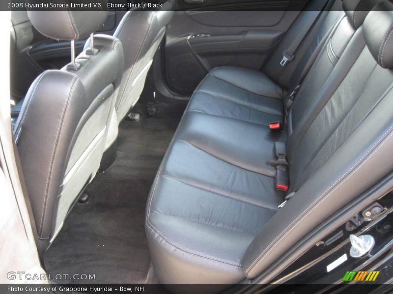 Ebony Black / Black 2008 Hyundai Sonata Limited V6