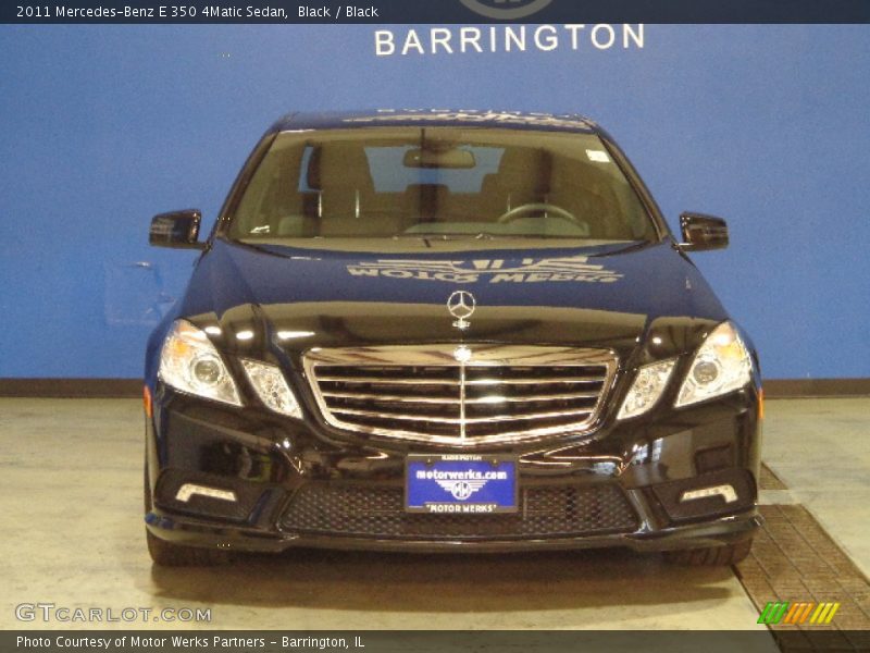 Black / Black 2011 Mercedes-Benz E 350 4Matic Sedan