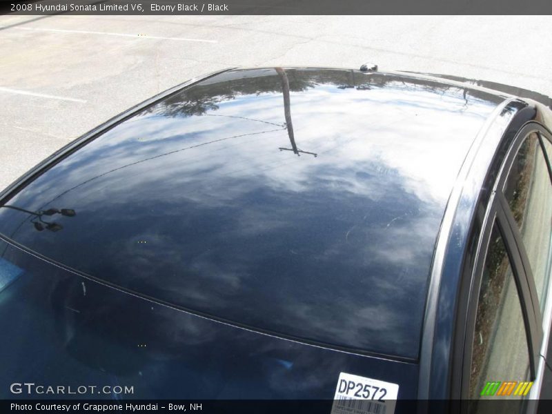 Ebony Black / Black 2008 Hyundai Sonata Limited V6