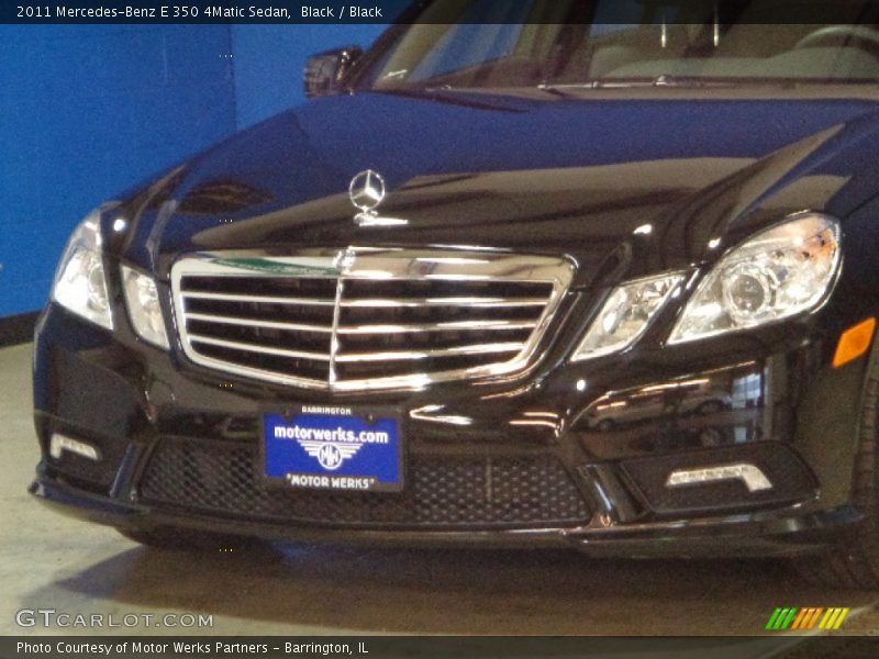 Black / Black 2011 Mercedes-Benz E 350 4Matic Sedan