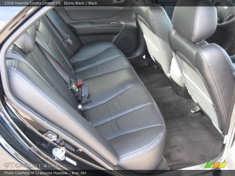 Ebony Black / Black 2008 Hyundai Sonata Limited V6