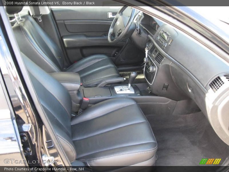 Ebony Black / Black 2008 Hyundai Sonata Limited V6