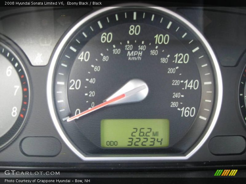 Ebony Black / Black 2008 Hyundai Sonata Limited V6