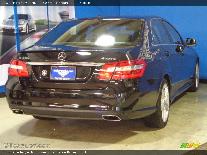 Black / Black 2011 Mercedes-Benz E 350 4Matic Sedan