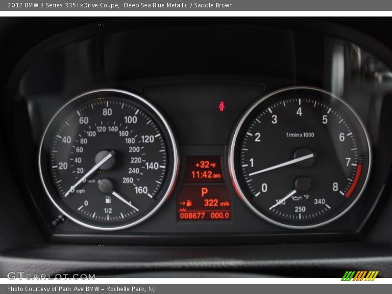  2012 3 Series 335i xDrive Coupe 335i xDrive Coupe Gauges