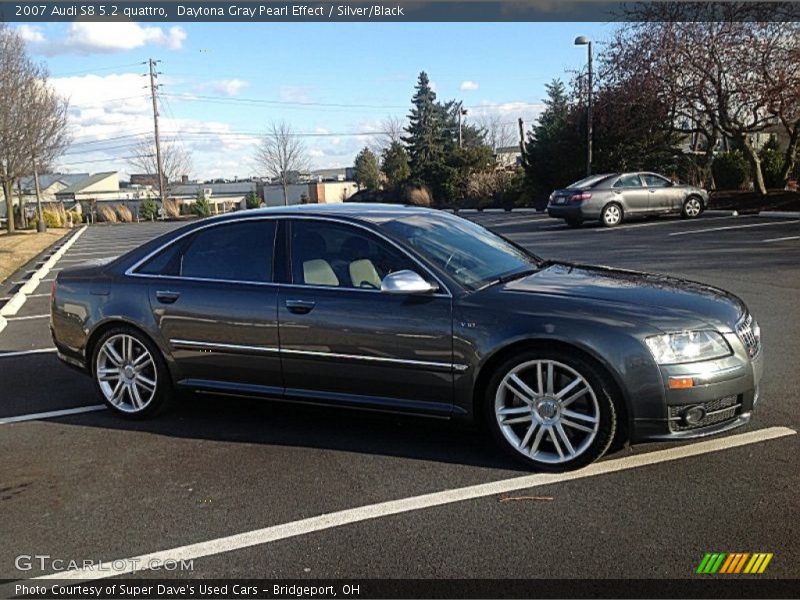 Daytona Gray Pearl Effect / Silver/Black 2007 Audi S8 5.2 quattro