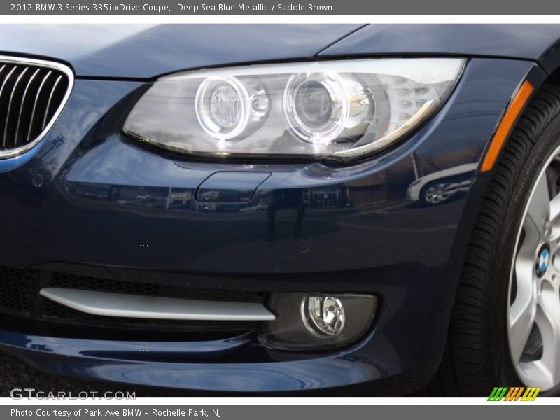 Deep Sea Blue Metallic / Saddle Brown 2012 BMW 3 Series 335i xDrive Coupe