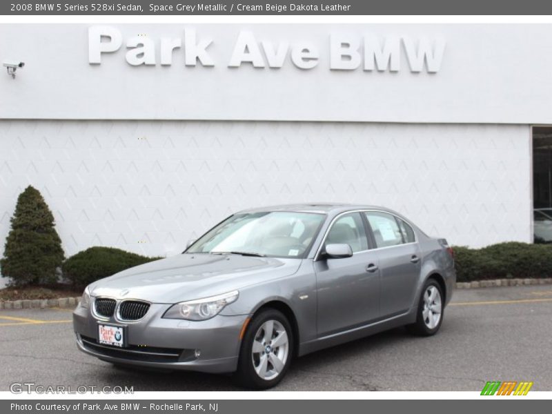 Space Grey Metallic / Cream Beige Dakota Leather 2008 BMW 5 Series 528xi Sedan