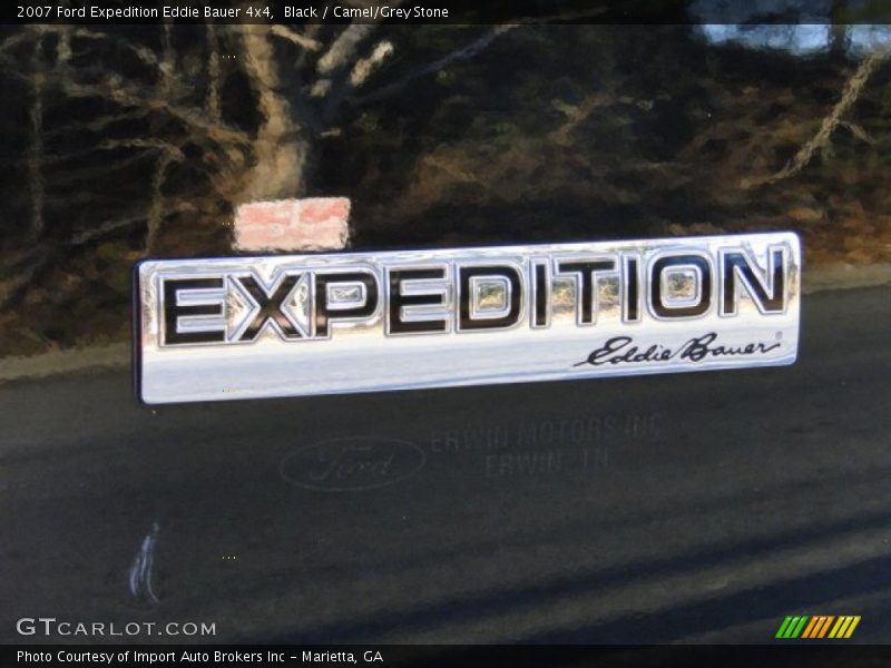 Black / Camel/Grey Stone 2007 Ford Expedition Eddie Bauer 4x4