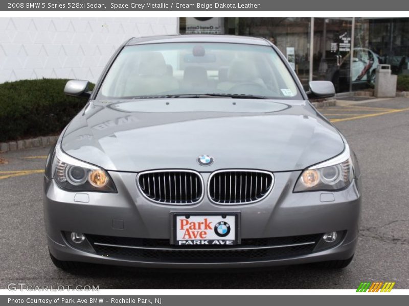 Space Grey Metallic / Cream Beige Dakota Leather 2008 BMW 5 Series 528xi Sedan