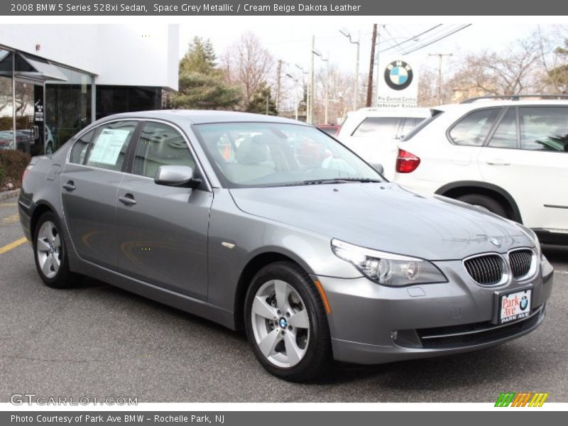 Space Grey Metallic / Cream Beige Dakota Leather 2008 BMW 5 Series 528xi Sedan