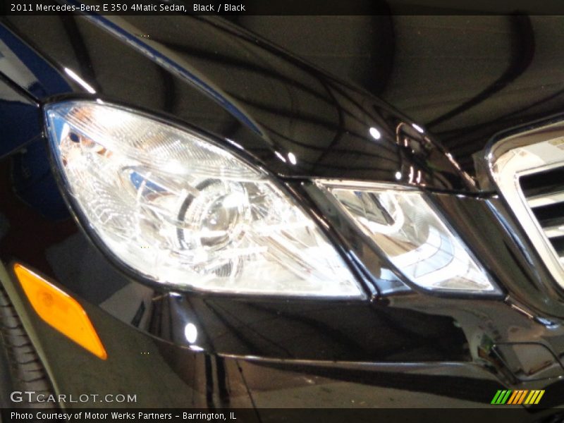 Black / Black 2011 Mercedes-Benz E 350 4Matic Sedan