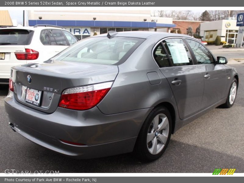 Space Grey Metallic / Cream Beige Dakota Leather 2008 BMW 5 Series 528xi Sedan