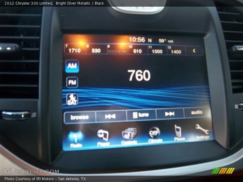 Bright Silver Metallic / Black 2012 Chrysler 300 Limited