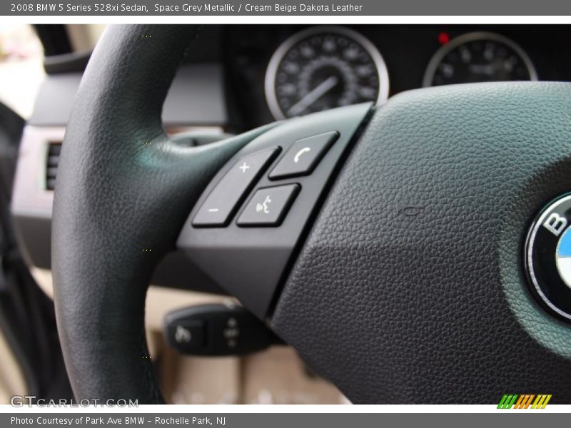 Space Grey Metallic / Cream Beige Dakota Leather 2008 BMW 5 Series 528xi Sedan