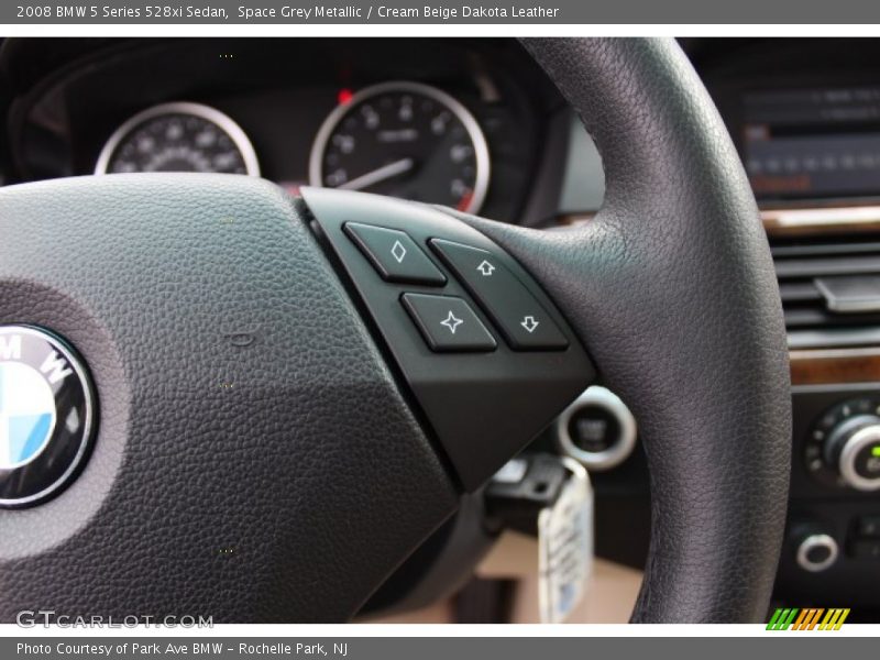 Space Grey Metallic / Cream Beige Dakota Leather 2008 BMW 5 Series 528xi Sedan